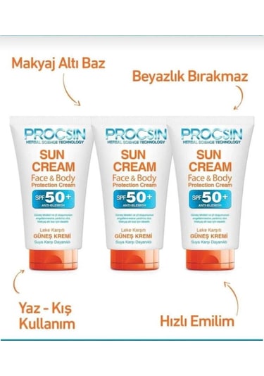 Procsin Güneş Kremi 3lü