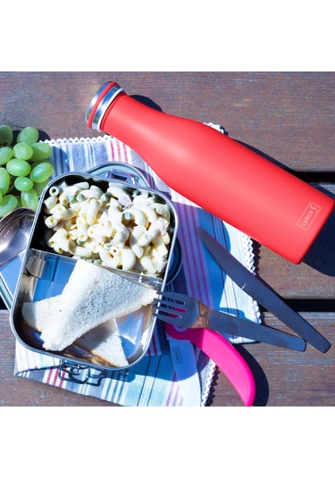 Lurch 500 Ml Paslanmaz Çelik Termos - Çift Cidarlı, Sızdırmaz Mercan Pembe