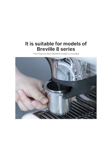 Shineyee Breville 8 Serisi İçin 54mm 304 Paslanmaz Çelik Kahve Tozu Alıcı - Bağımsız Toz Verme, İki Kulaklı Tasarım, Profesyonel Kahve Aleti Diğer