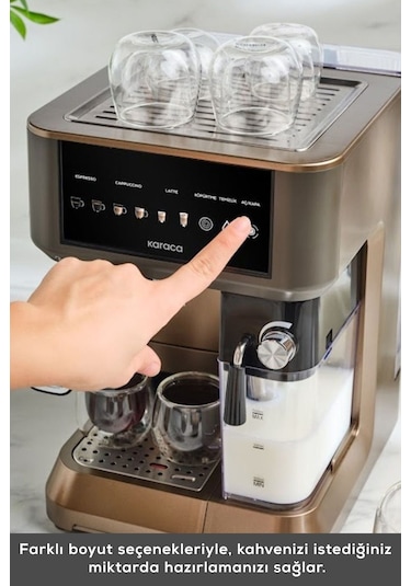 Karaca Mycaffe Barista S10 Espresso Latte Ve Cappuccino Makinesi