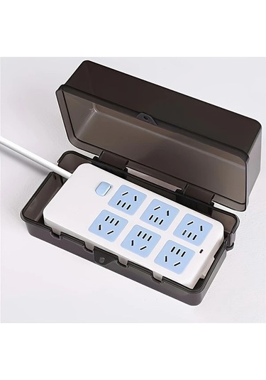 Fastbuy Yüksek Kalite Şeffaf Beyaz Elektrik Kutusu - 6 Priz Deliği - Dış Mekan Uygun