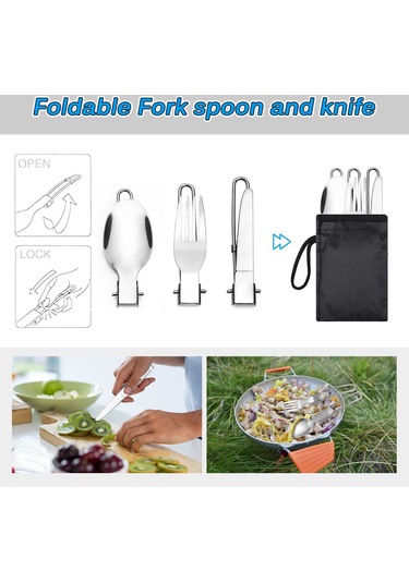 Kamp Tencere Portatif Dağınıklık Kiti Kamp Tencere Y27900gr-1 Yeşil