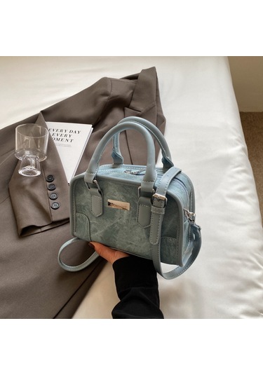 Ccgloball Retro Çapraz Askılı Çanta Küçük Kare Çanta2024yeni Omuz Çantası Mavi Mavı