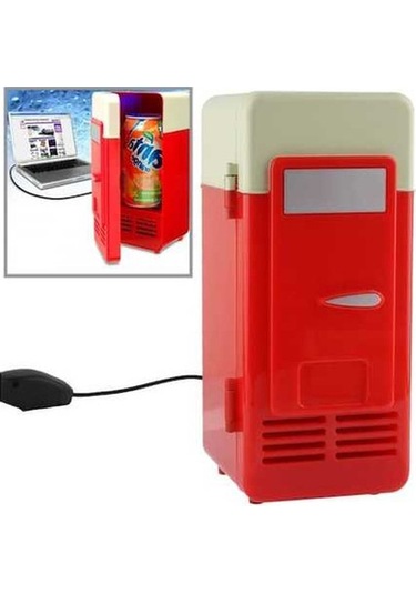 Wondernest Mini Usb Pc Buzdolabı İçecek Soğutucu / Isıtıcı Kırmızı