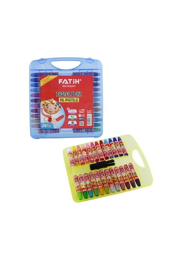 Fatih Plastik Çantalı Pastel Boya 24 Renk King Size