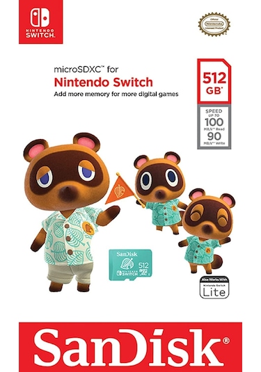 Nintendo Switch 512GB Hafıza Kartı Lisanslı 512 GB