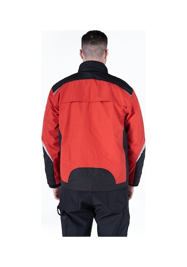 3'ü Bir Arada Mont Kırmızı - Siyah