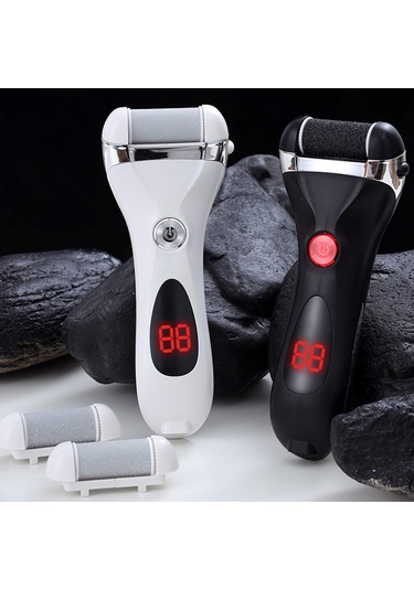 Moveevo Elektrikli Ayak Nasır Sökücü Ölü Deri Nasır Sökücü Şarj Edilebilir Ayak Öğütücü Lcd Dijital Ekranlı Otomatik Pedikür