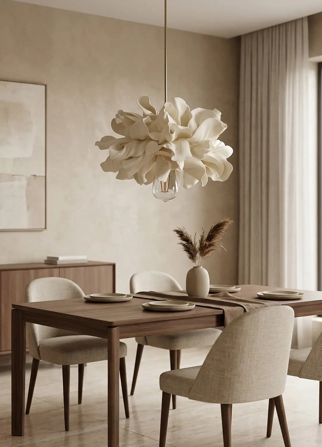 Avf Atelier Eva Krem Sarkıt Avize 30cm