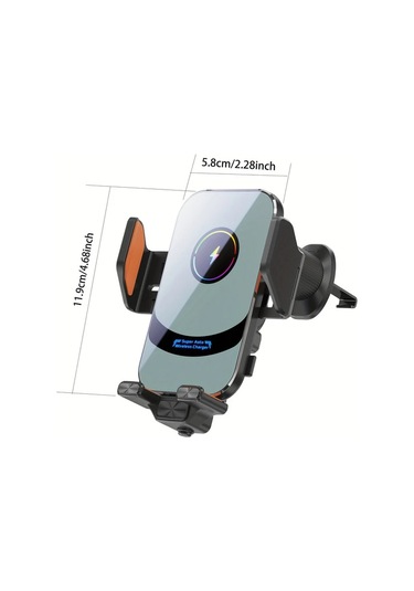 Honeybeeshop Simli 15w Kablosuz Araba Sarj Cihazi Qi Hizli Sarj Otomatik Kelepce Hava Kanali Telefon Tutucu İphone Uyumlu 15 14 13 12