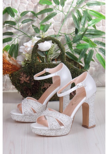 Fort 2282 Jena Platform Taban Yüksek Topuklu Özel Tasarım Kadın Ayakkabı