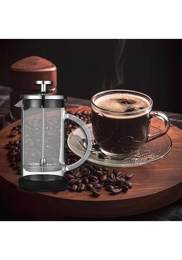 Suntek Fransız, Temizlenebilir Sürahi Piston Espresso , 304