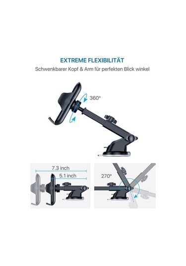 Yingfu Araba Telefon Tutucu, Havalandırma Tutucu, Vakumlu Tutucu 3-in-1 Evrensel Tutucu Diğer