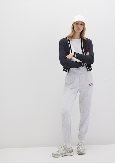 Mavi - Mavi Logo Baskılı Gri Eşofman Altı 1010757-85438 Gri