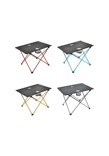 Novahub 8249 Açık Ultra Hafif Alüminyum Katlanır Masa Küçük Taşınabilir Piknik Masası Orange Turuncu Turuncu