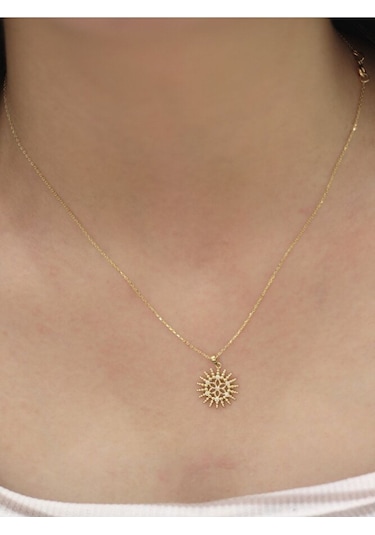 14 Ayar Altın Hitit Kolye Sarı