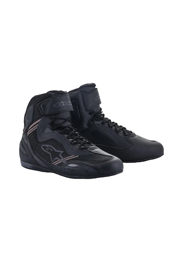Alpinestars Faster-3 Rideknit Korumalı Motosiklet Botu Siyah Siyah