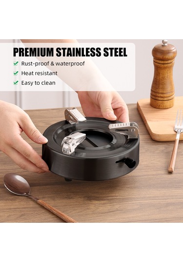 Gajeena Taşınabilir Paslanmaz Çelik Alkol Sobası - Kamp, Piknik Ve Acil Durumlar İçin Ayarlanabilir Alev