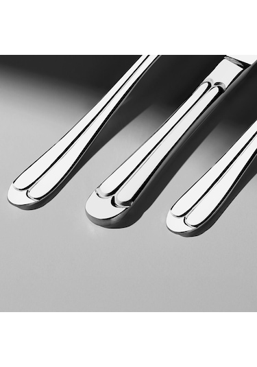 Nehir Saray Sade 12 Kişilik 72 Parça Çatal Kaşık Bıçak Takımı Gümüş