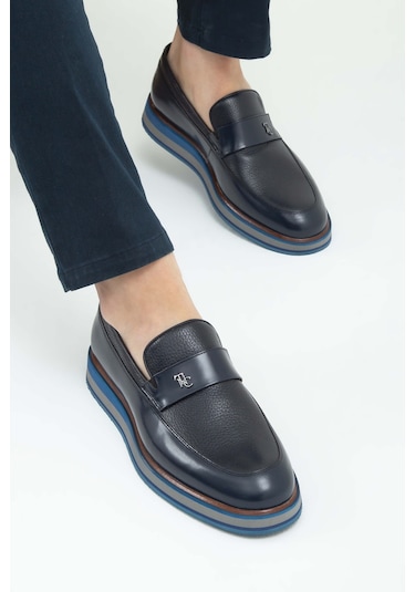 Tamer Tanca Erkek Hakiki Deri Lacivert Açma Casual Ayakkabı 183 20067 Erk Ayk Sk22/23 Lacı Acma/lacı Gyk Lacivert