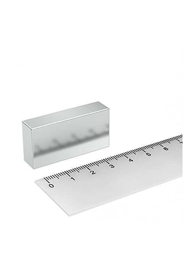 1 Adet 40x20x10 Köşeli Nodyum Magnet N35 Köşeli Mıknatıs