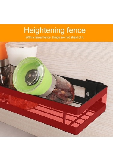 Dancemonkey 40cm Mutfak Deliksiz Duvara Monte Baharatlık Saklama Rafı, Modüler Tasarım 1