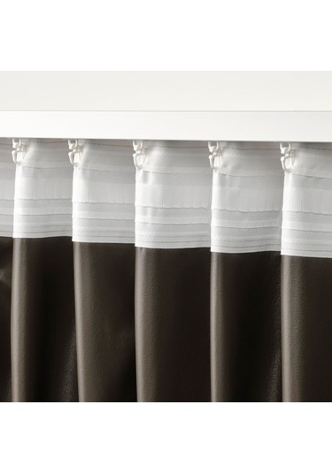 Karartma Perde/2 Kanat, Sarı-bej, 135x300 Cm A Antrasit