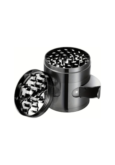 Elmpaly 60mm 4 Katmanlı Metal Tütün Öğütücü - Ergonomik Taşınabilir El Değirmeni