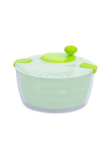 Geeroyoo Manuel Marul Kurutucu D650 - Büyük Kapasiteli Sebze Meyve Salata Süzgeci Beyaz