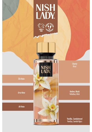 Nish Lady Vanilla Paradise Body Mist 250 ML