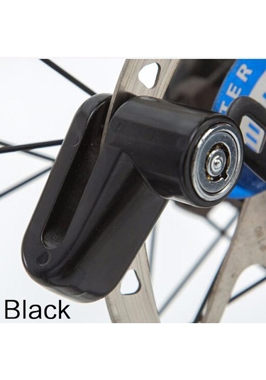 Siyah 1 Pc Motosiklet Güvenlik Anti Hırsızlık Kilidi Motosiklet Bisiklet Moped Scooter Disk Fren Rotor Kilidi Zh