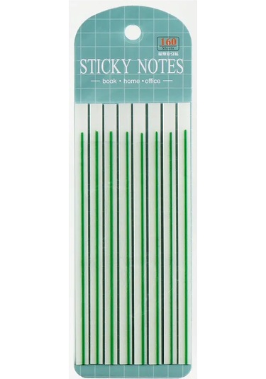 Calligrata Kendinden Yapışkanlı Yer İşareti, 20 Yaprak X 8 Parça, Yeşil 280389509