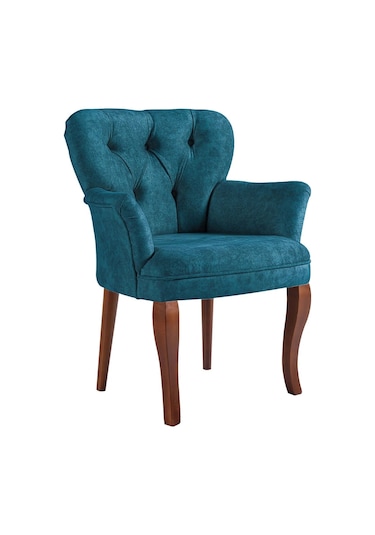 Iona Comfortcraft Luxe Berjer - Kafe Otel Mutfak Sandalyesi Tekli Koltul Petrol Mavisi