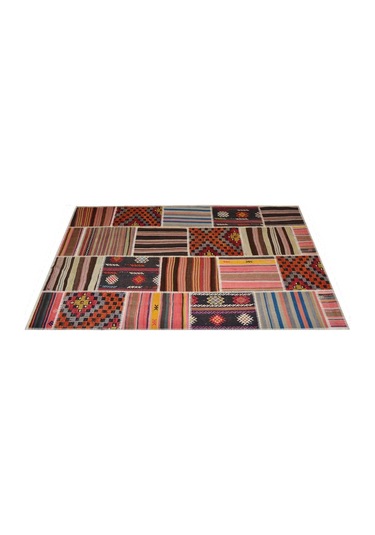 Patchwork El Örgüsü Anadolu Kilimi – Spring (425719575)