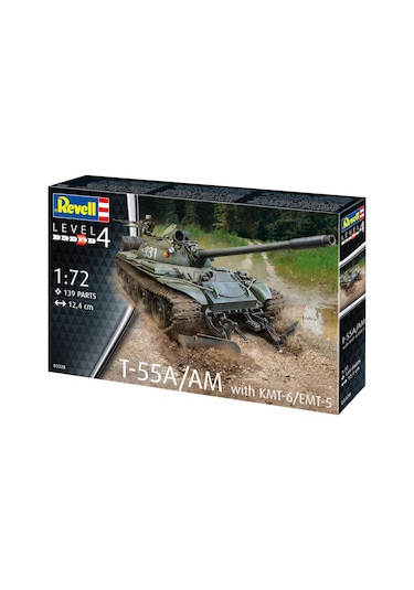Revell Maket T-55a-am With Kmt-6-emt-5 Vso03328
