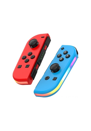 Xindoker Rgb Işık, Titreşim Ve 6 Eksenli Sensörlü Joycon Oyun Kumandası - Animal Crossing