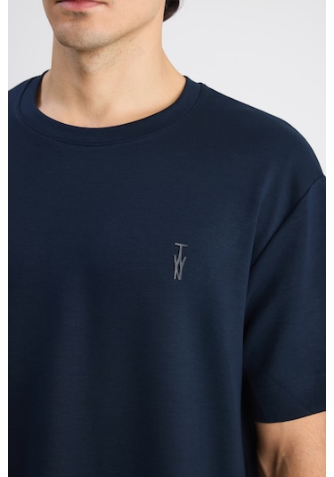 Twn Relaxed Fit Lacivert Düz T-shirt 6ec144701535m Çok Renkli