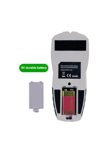 Canlı Ac Kablo Algılamalı 5'i 1 Arada Duvar Dedektörü Saplama Bulucu Arkadan Aydınlatmalı Ekran 5 Mod 3 Derinlik Metal Ahşap Kablo Takip Cihazı