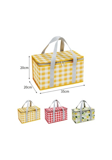 Açık Piknik Çantası Kalınlaşmış Alüminyum Film 600d Oxford Kumaş Yalıtım Yiyecek İçecek Saklama Çantası 001