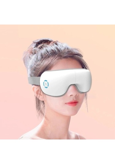 Şerit 6d Akıllı Hava Yastığı Isıtma Bluetooth Müzik Titreşim Göz Masaj Cihazı Lp152s Çok Renkli