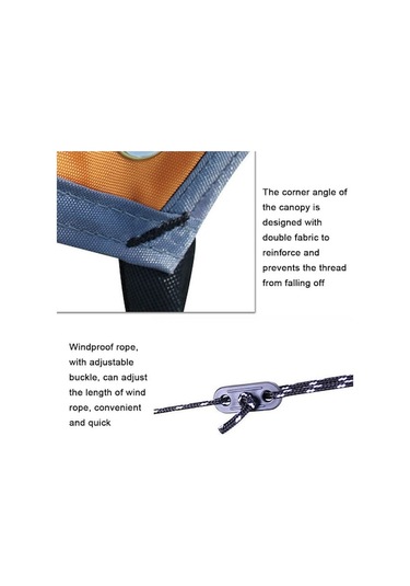 Tongxida Bahçe, Plaj Ve Kamp İçin Çok Amaçlı Oxford Kumaş Gölgelik, Mavi Renkli, Sağlam Ve Uygun Mavi