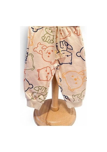 Erkek Çocuk Kedi Nakışlı Eşofman Takım-15450 HARDAL