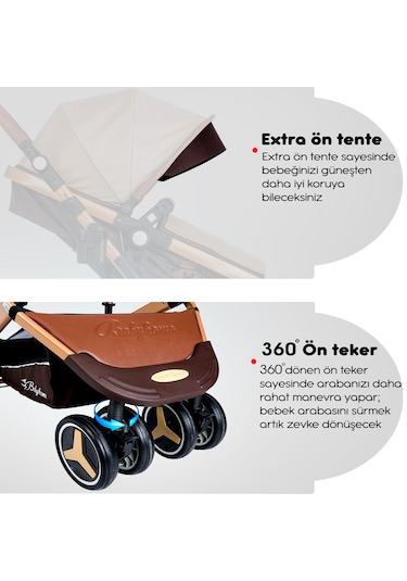 Baby Home 945 Travel Sistem Bebek Arabası + 505 Bebek Sepeti