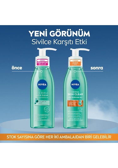 Nivea Derma Skin Clear Sivilce Karşıtı Yüz Temizleme Jeli 150 ML