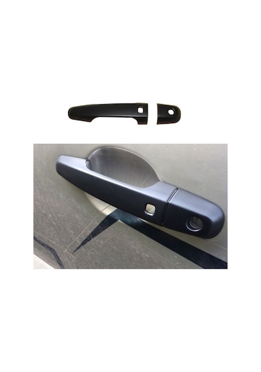 Ducki Mitsubishi L200 2015 Sonrası Sensörlü Kapı Kolları Siyah