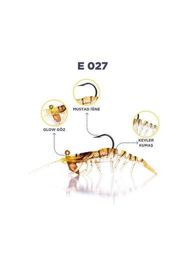 Caretta Sakura Shrımp 6,5g 76mm E 027