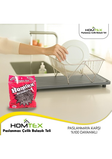Homtex 24 Lü 40 Gr Bulaşık Ovma Teli 24x40gr