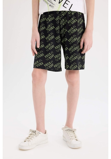 DeFacto Erkek Çocuk Xbox Pijama Takımı Kısa Kollu Üst Şort E0339A825SMWT34