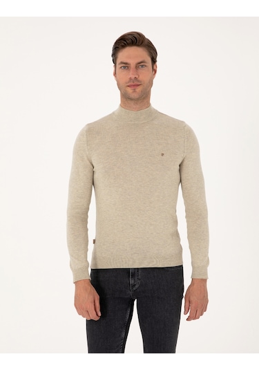 Pierre Cardin Erkek Kum Melanj Kazak /triko 50314176-vr123 Kum Melanj