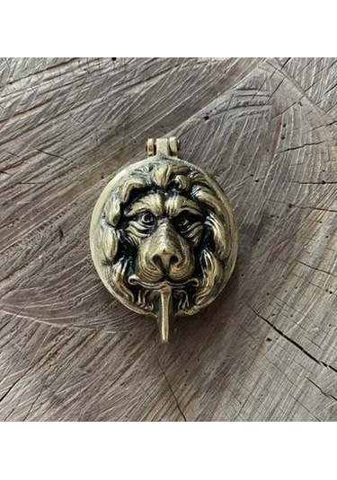 Aslan Model Taktak Antik Sarı Pirinç Kapı Tak Tak Kapı Tokmagı